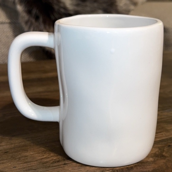 SALE! Firm Rae Dunn white ceramic coffee/tea mug/cup ‘HUSTLE’ - Picture 2 of 2
